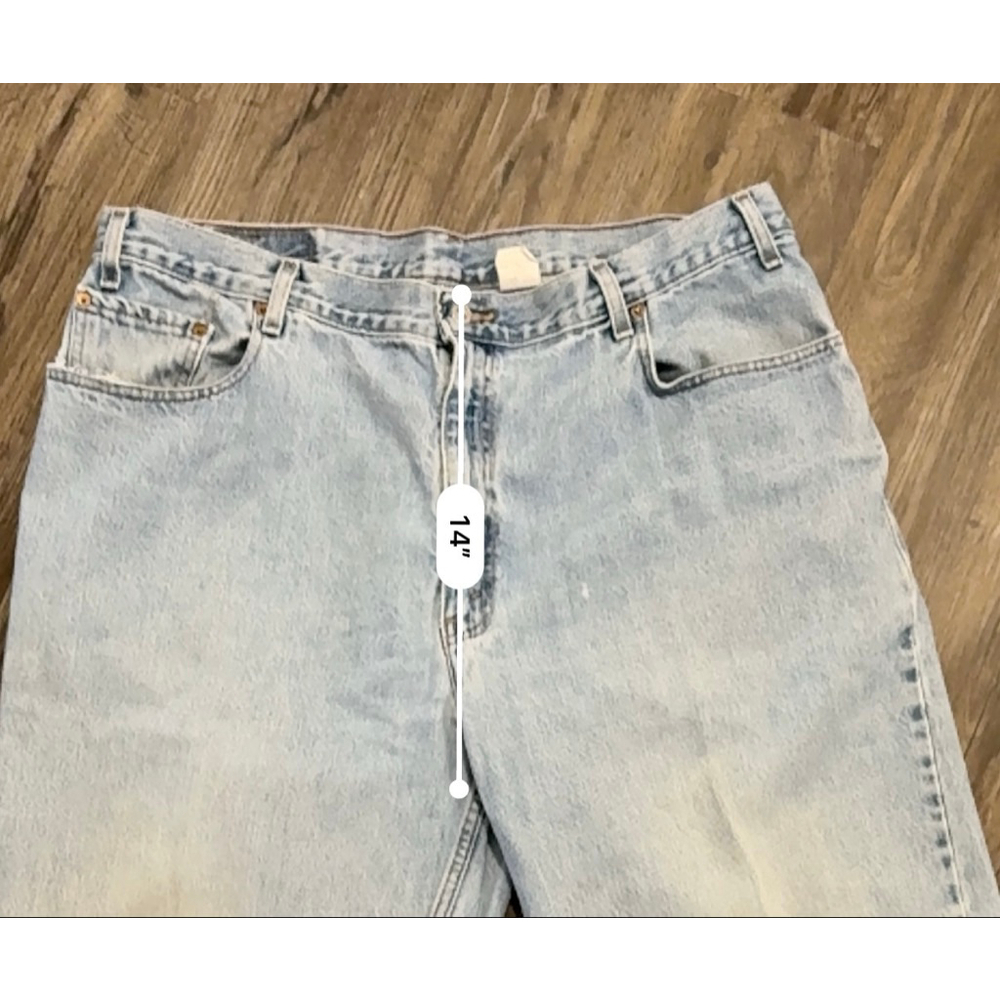 Vtg 90s Levi’s Men’s 560 Loose Fit Tapered Leg Jeans Light USA Made Sz 42x30​ - Picture 6 of 10